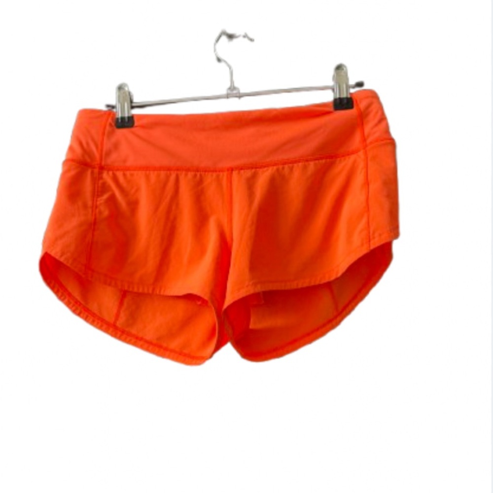 Lululemon Athletica Orange Athletic Shorts Lightweight Relaxed Fit